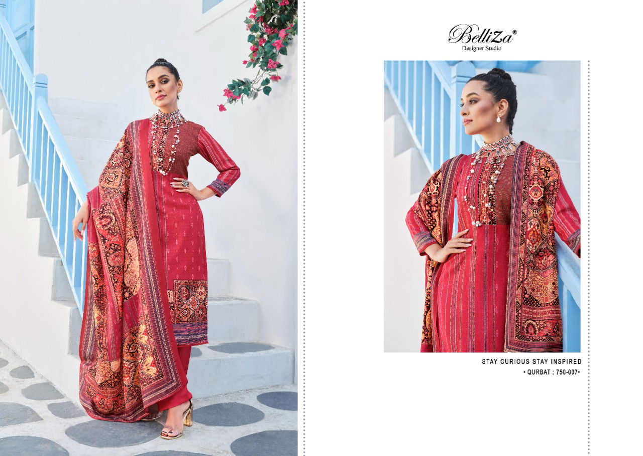 Belliza Qurbat Regular Wear Pashmina Wholesale Dress Material Collection